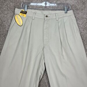 Rustler‎ Wrangler Legendary Gold Khakis Mens 32x30 Pleated Relaxed Fit NEW